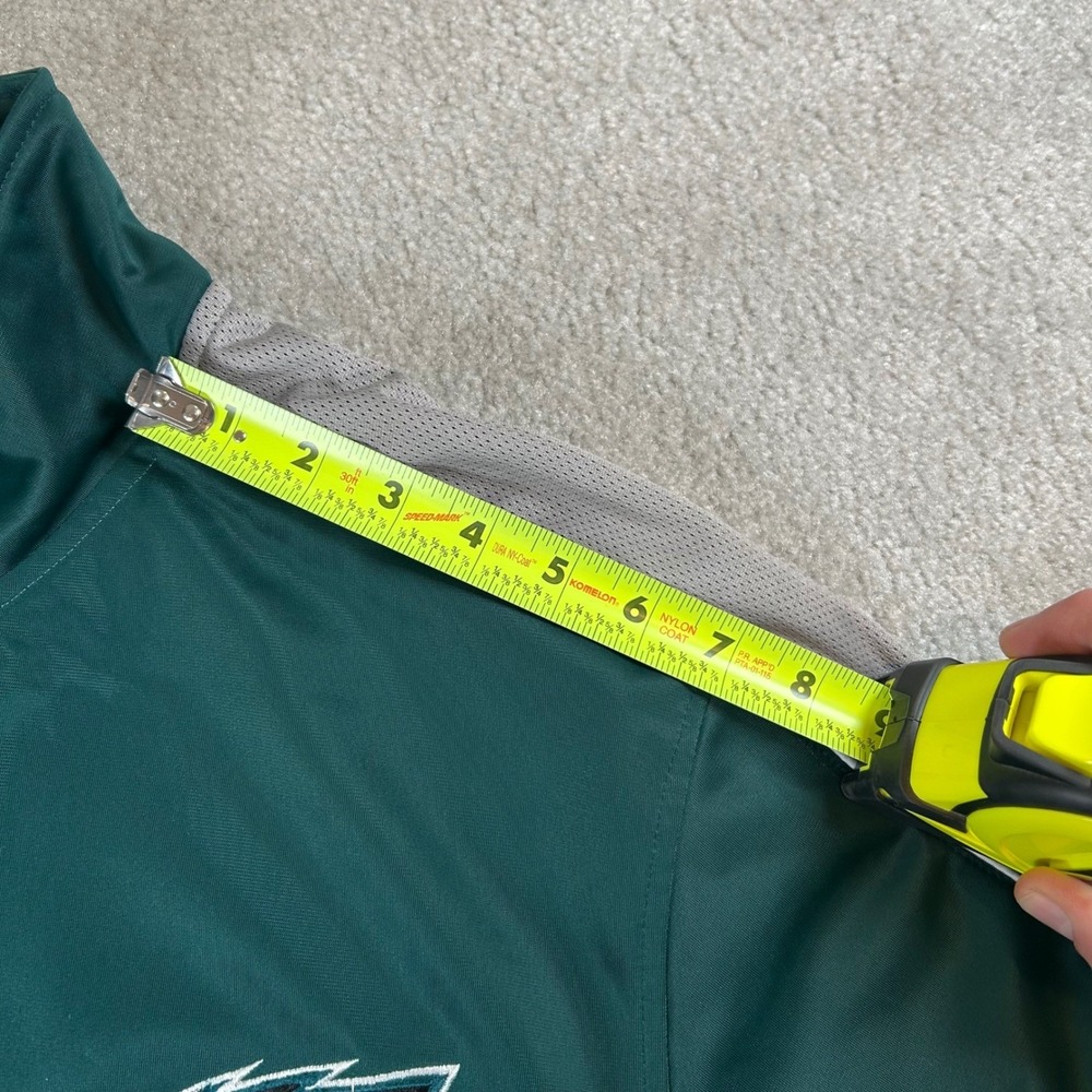 Vintage NFL Philadelphia Eagles Men's XL Track Jacket Green Full Zip Mesh Lined - Picture 9 of 16